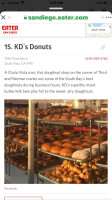 Kd`s Donuts menu