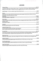 Baker Street menu