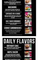 Smallcakes Cupcakery menu