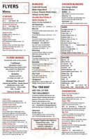 Flyer's menu