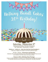 Nothing Bundt Cakes menu