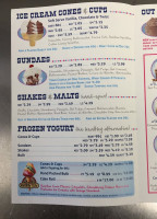 Creamery menu