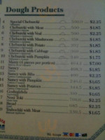 Cheburechnaya menu