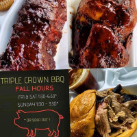 Triple Crown Bbq food