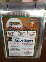 Stymie's And Grill menu