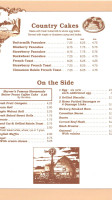 Harner's Bakery menu