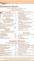 Harner's Bakery menu