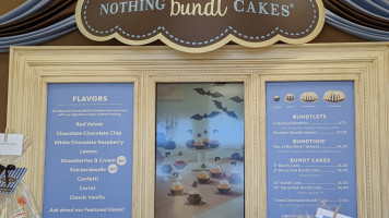 Nothing Bundt Cakes menu