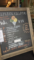 Almare Gelato Italiano menu