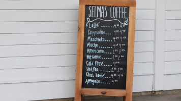 Selma’s Ice Cream Parlor menu