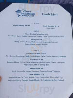 Tides Beachside Grill menu