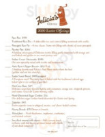 Felicia's Coffee menu