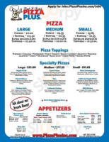 Pizza Plus menu