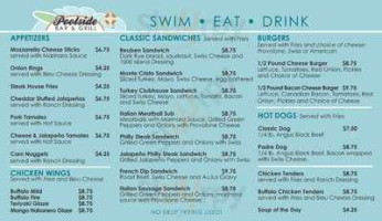 Wanna Wanna Beach Grill menu