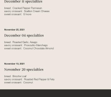 Katich Breads menu