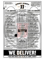 Jimmy John's menu