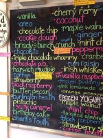 Schoolhouse Ice Cream menu