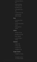 Alliance Bakery menu
