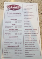 Graeter's Ice Cream menu