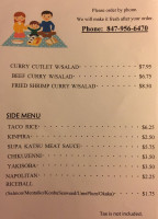 Bakery Crescent menu