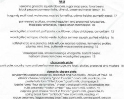 Italian Kitchen menu