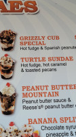 Ritter's Frozen Custard menu