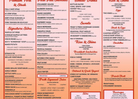 Jubilee Juice Grill menu