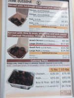 Caribbean American Baking Company menu