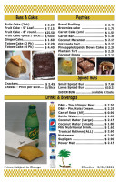 Caribbean American Baking Company menu