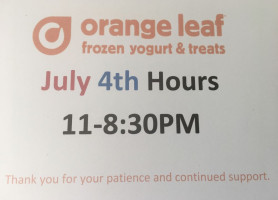 Orange Leaf Frozen Yogurt logo