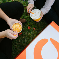 Orange Leaf Frozen Yogurt drink