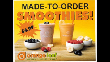 Orange Leaf Frozen Yogurt drink