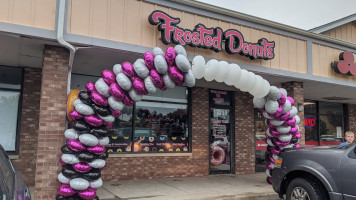 Frosted Donuts outside