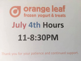 Orange Leaf Frozen Yogurt logo