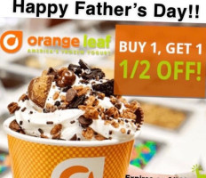 Orange Leaf Frozen Yogurt food