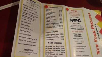 New York Pizzeria menu