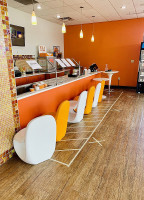 Orange Leaf Frozen Yogurt inside