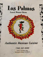 Las Palmas menu