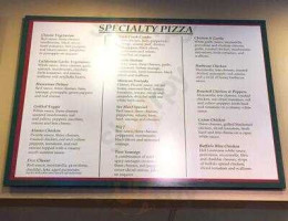 Rock Creek Pizza menu