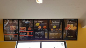 King Donuts menu