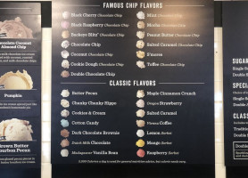 Graeter's Ice Cream menu