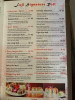 Fuji Sushi Asian Cuisine menu