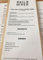 Rail River Bistro menu