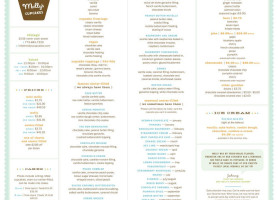 Molly's Cupcakes menu