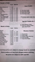 Hamaknockers Bbq menu