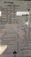 Rococo Ice Cream menu