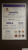 Insomnia Cookies menu