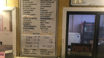 Donut Den menu