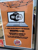 Burger King menu