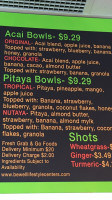 Be Well Lifestyle Cafe' menu